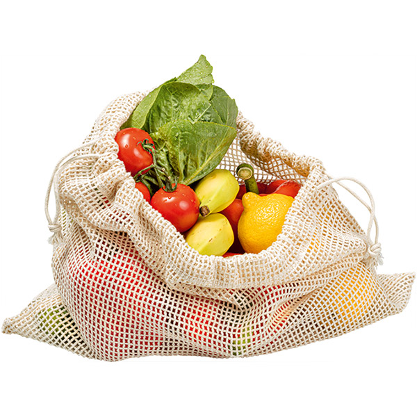 esafio Gemüsebeutel,12er Gemüsenetze 4 kleine, 4 mittlere, 4 große Reusable Produce Bags -MEHRWEG Natural Baumwolle,Plastikfrei Einkaufen 